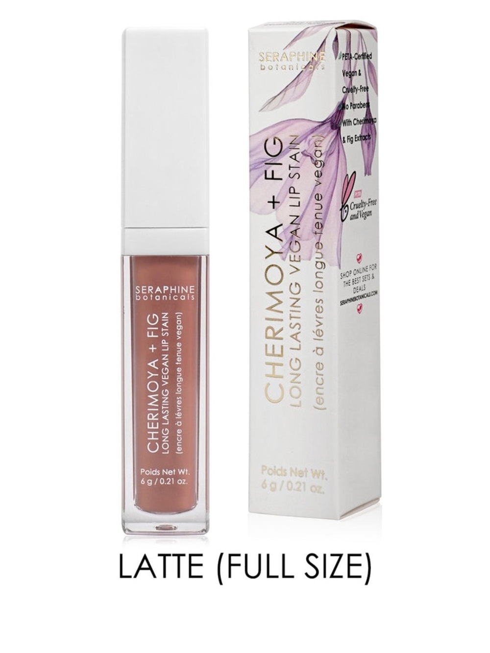 Cherimoya + Fig Long-Lasting Vegan Lip Stain — Latte